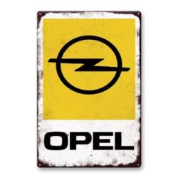 metallplatte oldtimer opel