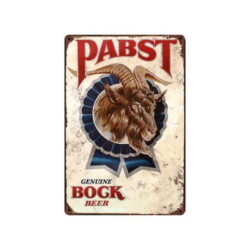 vintage pabst metallplatte