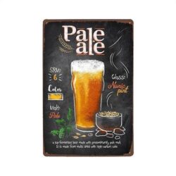 metallplatte vintage pale ale