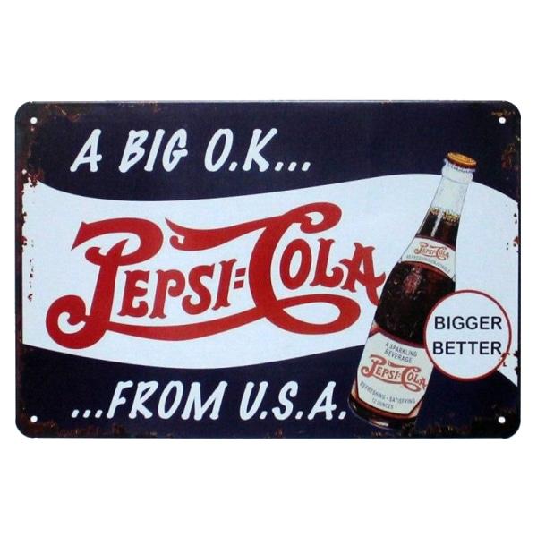 vintage pepsi metallplatte vintage pepsi metallplatte