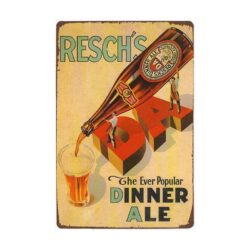 metallplatte vintage resch