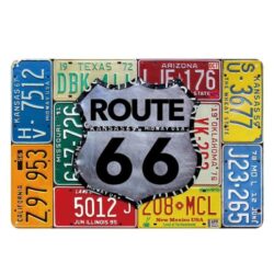 metallplatte vintage route 66 registrierung