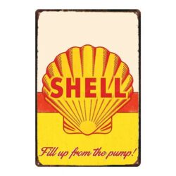 metall vintage shell platte