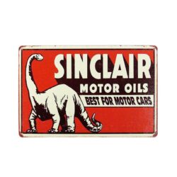 vintage metal plate sinclair motorol