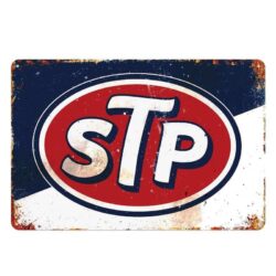 metallplatte vintage stp