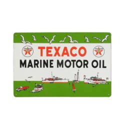 vintage texaco marine motorol metallplatte