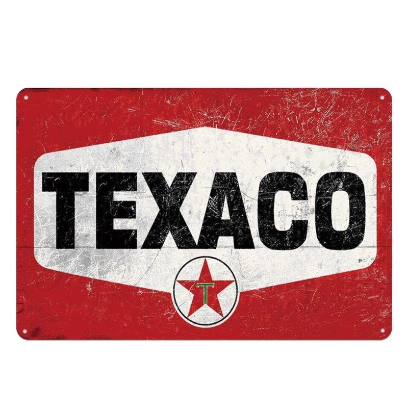 vintage texaco rot metallplatte vintage texaco rot metallplatte