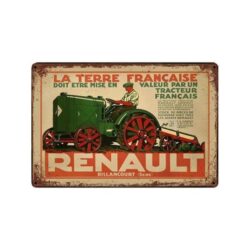 metallplatten oldtimer traktor