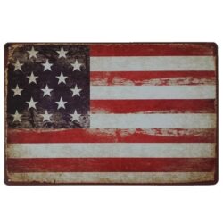vintage usa metallplatte