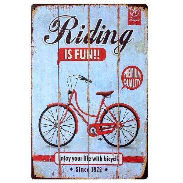 vintage fahrrad metallplatte vintage fahrrad metallplatte