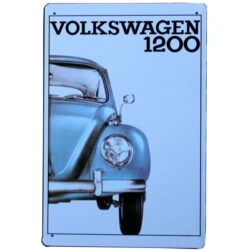 vintage volkswagen metallplatte