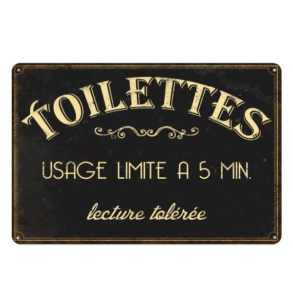 vintage toilette metallplatte 1 vintage toilette metallplatte 1