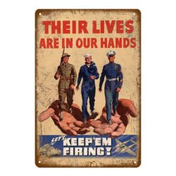 metallplatte vintage ww2