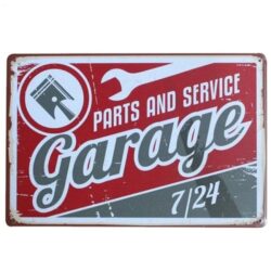 metallschild vintage garage