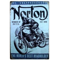 metallplatten oldtimer motorrad