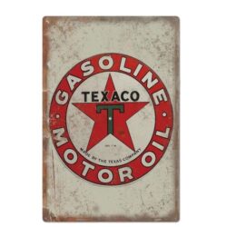 metallplatten vintage texaco motorol