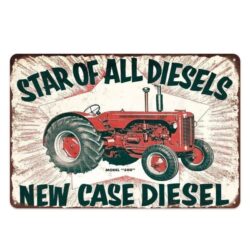 vintage landwirtschaftliche metallplatte