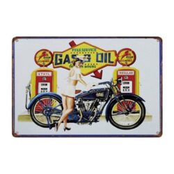 vintage diesel metallplatte