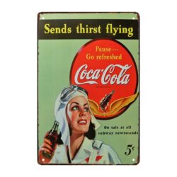 alter coca cola werbeteller