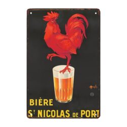 vintage metallteller bier saint nicolas de port