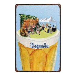 werbetafel fur belgisches bier