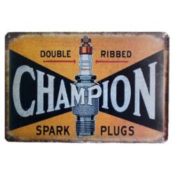 plaque metal vintage champion doppelrippen