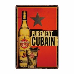vintage havanna club metallplatte