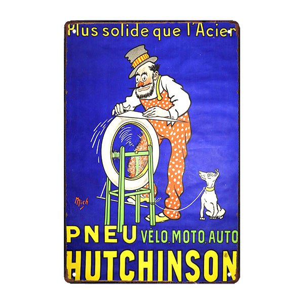 vintage hutchinson metallplatte vintage hutchinson metallplatte