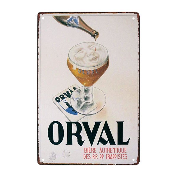 werbeschild orval werbeschild orval