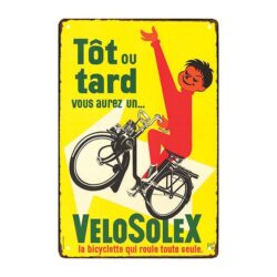 vintage solex metallplatte