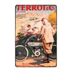 metallplatte vintage terrot