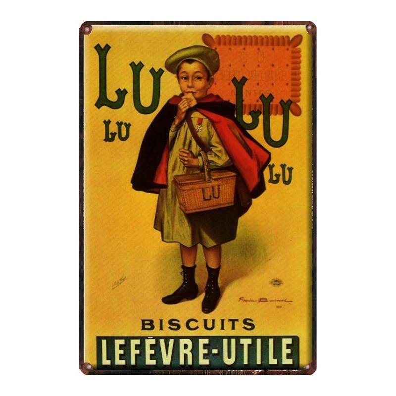 werbeschild vintage lu
