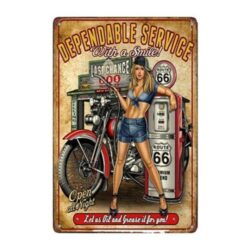 vintage motorrad werbeschild
