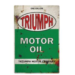 triumph metallplatte