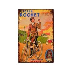 metallplatte vintage zyklen rochet