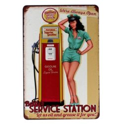 vintage benzin platte