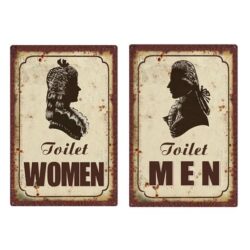 vintage toilettenteller