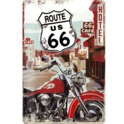 metallplatte route 66