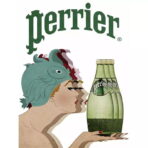 vintage perrier poster