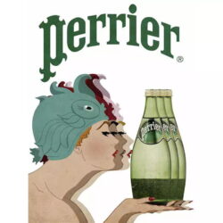 vintage perrier poster