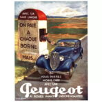 vintage peugeot poster