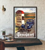 vintage peugeot poster
