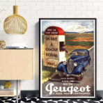 vintage peugeot poster