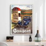vintage peugeot poster