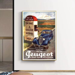 vintage peugeot poster