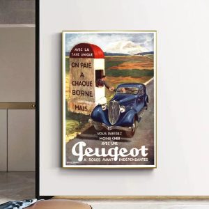 vintage peugeot poster