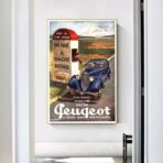 vintage peugeot poster