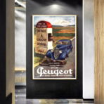vintage peugeot poster