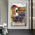 vintage peugeot poster