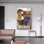 vintage peugeot poster